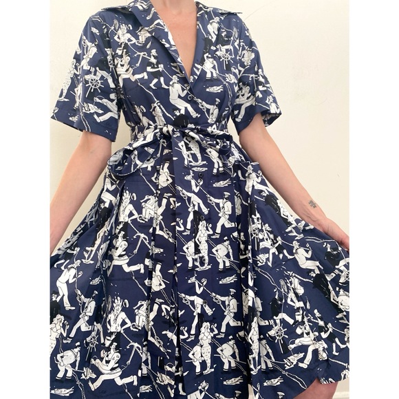 Prada Dresses & Skirts - NWOT Super rare Prada Sailor Cartoon Print Dress. Large